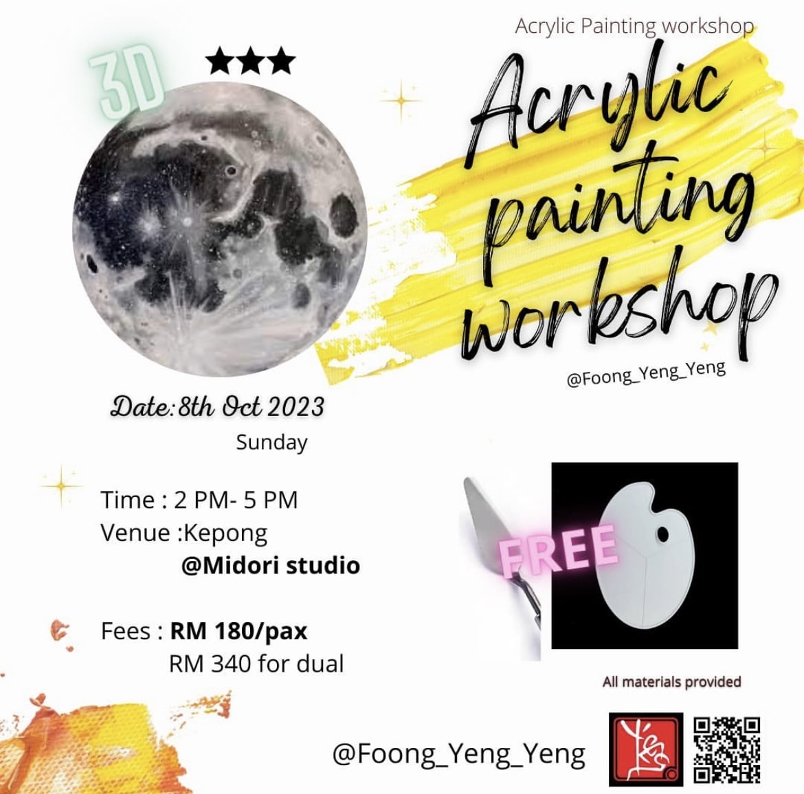 3D ACRYLIC PAINTING Kakiseni