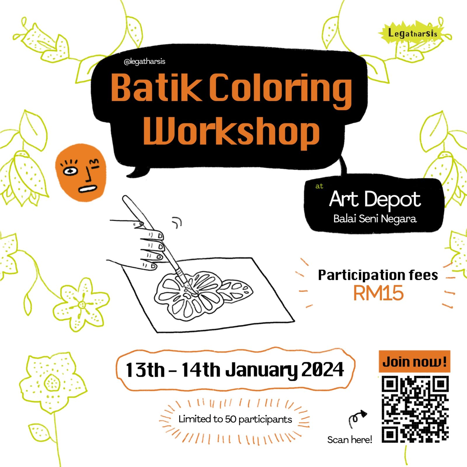 Batik Coloring Workshop