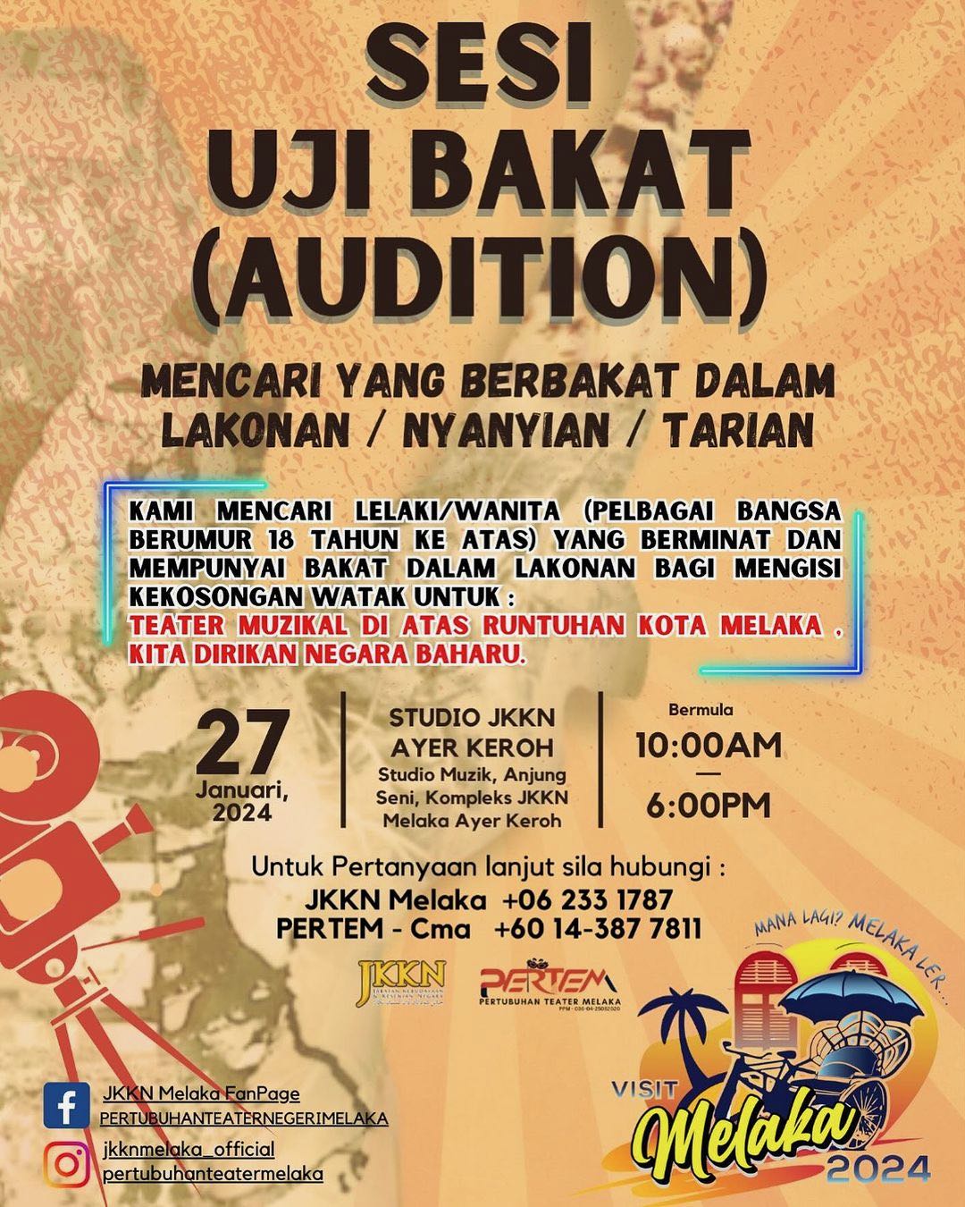 Sesi Uji Bakat Audition Kakiseni